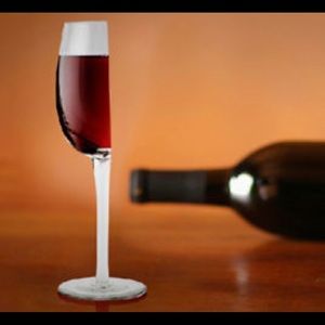 Great Holiday, B-Day,Wedding Gift ~Half Wine Glass